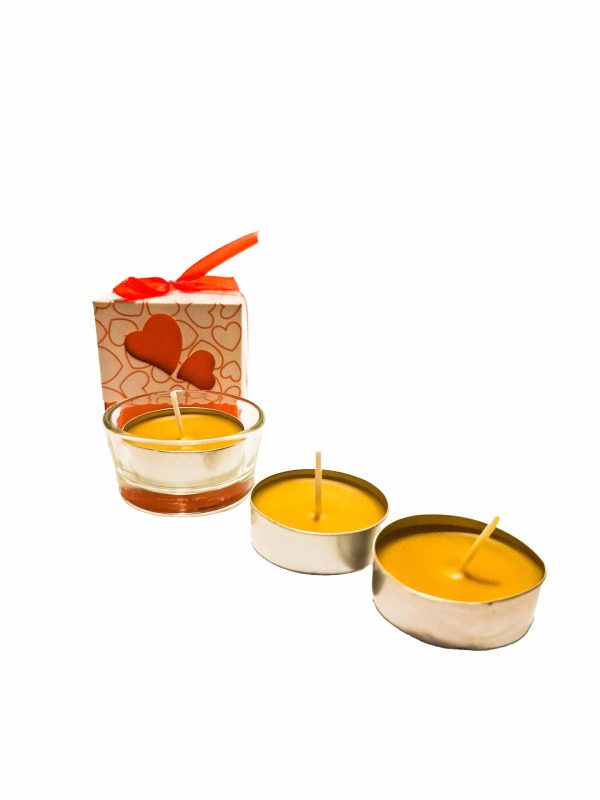 Čajna svečka v mini steklu v škatlici